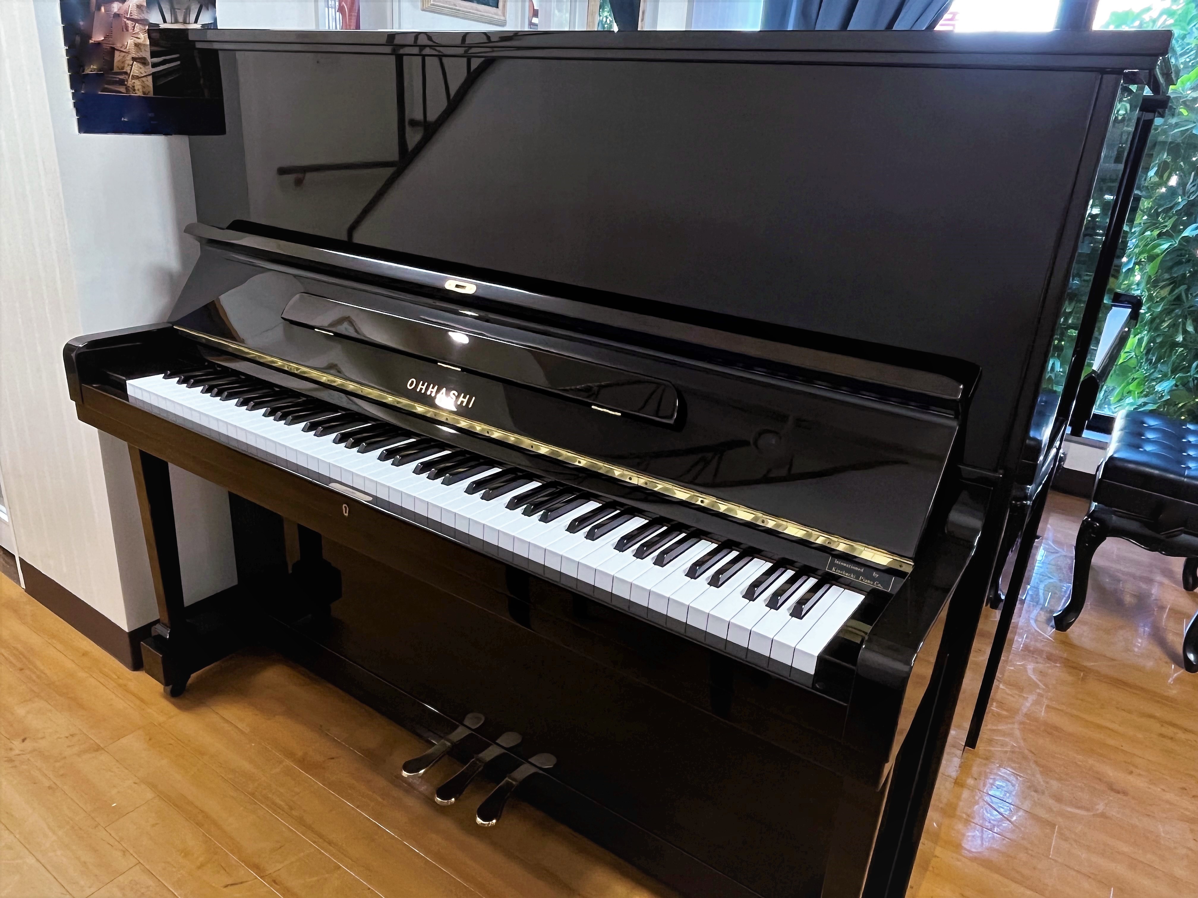中古アップライトピアノ　OHHASHI（大橋）No.132　Intonationed by Kinebuchi Co.,